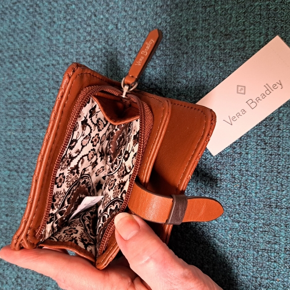 NWT Vera Bradley Leather Carryall Tote & Wallet Set - Picture 11 of 13